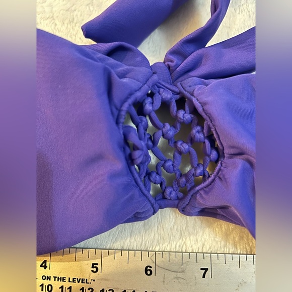 Dark Blue/Purple Strapless Rip Curl Bikini Top​ - Picture 4 of 4